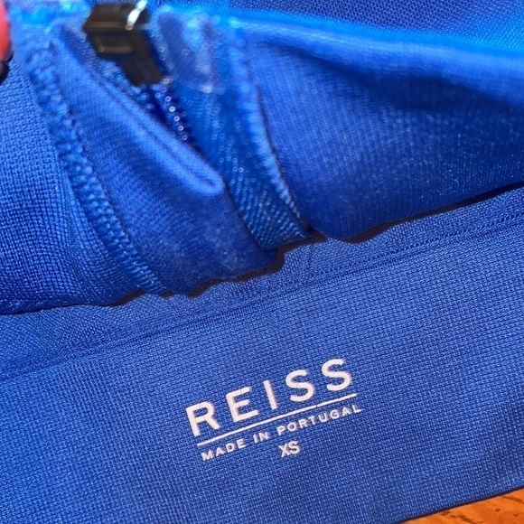 Reiss Lana Blue High Stretch Sports Bralette Size XS - Picture 8 of 8